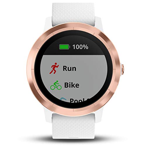 Garmin Vivoactive 3 GPS-Fitness-smartwatch, Weiß/Rosegold, M (weiß/roségold, Standard)
