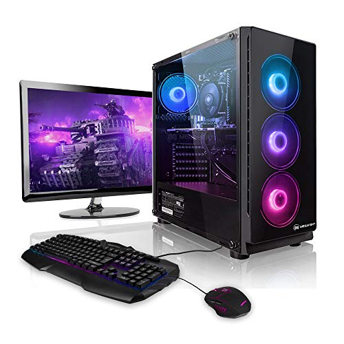 Megaport Gaming-PC Komplett-PC Intel Core i7-10700F • 24&quot; Bildschirm + Tastatur + Maus • GTX1660 6GB • 480 GB SSD • 16GB DDR4 • Windows 10 • 1TB • WLAN gamer pc computer high end gaming pc komplettsystem