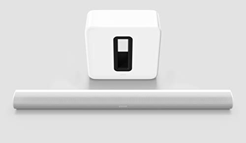 Sonos Arc Set | Soundbar + Sub, weiß - Elegante Premium Soundbar für mitreißenden Kino Sound - Mit Dolby Atmos, Apple AirPlay2, Sprachsteuerung - inkl. Sonos Sub