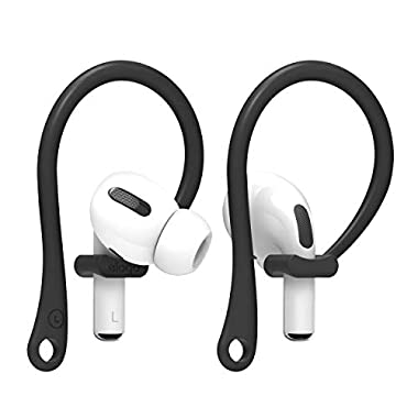 elago EarHooks Ohrhalter Kompatibel mit Apple AirPods Pro - Perfekt für Sport und Aktivitäten, Langlebiger Komfort (Schwarz)