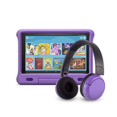 Fire HD 10 Kids Edition-Tablet (mit PopTime-Bluetooth-Headset (Altersklasse: 8-15 Jahre)) (Violett, Mit Bluetooth-Headset (8-15 Jahre))