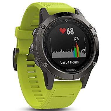 Garmin fēnix 5 GPS-Multisport-Smartwatch - Herzfrequenzmessung am Handgelenk, Sport- & Navigationsfunktionen (Gelb)