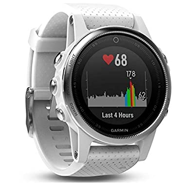 Garmin fēnix 5S GPS-Multisport-Smartwatch - Herzfrequenzmessung am Handgelenk, Sport- & Navigationsfunktionen (Weiß)