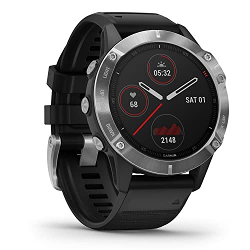 Garmin fenix 6 - GPS-Multisport-Smartwatch mit 1,3 Zoll Display, vorinstallierten Sport-Apps, Garmin Music, Garmin Pay und Smart Notifications. Wasserdicht bis 10 ATM und bis zu 14 Tage Akkulaufzeit