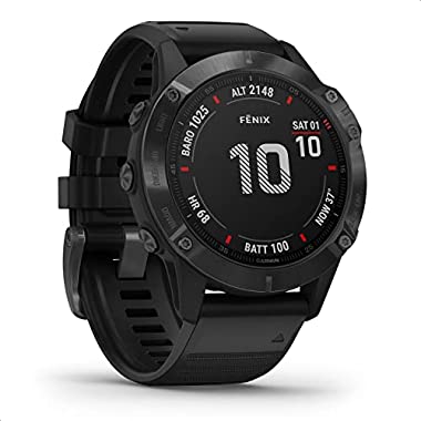 Garmin fenix 6 PRO - GPS-Multisport-Smartwatch mit 1,3 Zoll Display, vorinstallierten Europakarten, Garmin Music und Garmin Pay. Wasserdicht bis 10 ATM und bis zu 14 Tage Akkulaufzeit