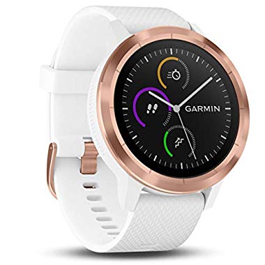 Garmin Vivoactive 3 GPS-Fitness-smartwatch, Weiß/Rosegold, M (weiß/roségold, Standard)