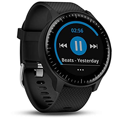 Garmin vívoactive 3 Music GPS-Fitness-Smartwatch – Musikplayer, Garmin Pay, vorinstallierte Sport-Apps (Schwarz, mit Musik)