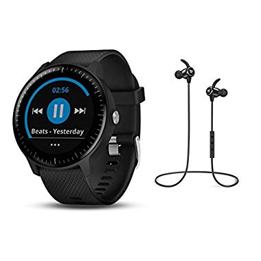 Garmin vívoactive 3 Music GPS-Fitness-Smartwatch – Music-Player für bis zu 500 Songs - inkl. Bluetooth Headset