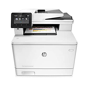 HP Color LaserJet Pro M477fdw Farblaserdrucker Multifunktionsgerät (weiß) (4-in-1, Duplex + WLAN)