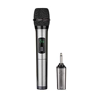 Kabelloses Mikrofon, ARCHEER UHF Funkmikrofon Wireless Mikrofon Karaoke Drahtloses Tragbares Handmikrofon Dynamisches Microphone (M1)