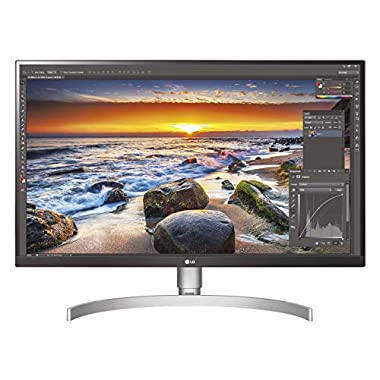 LG 27UL850-W 68, 58 cm (27 Zoll) UHD 4K IPS Monitor (HDR10, USB Type-C, 99% sRGB, AMD Radeon FreeSync), schwarz weiß