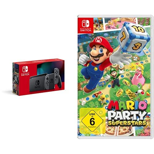 Nintendo Switch Konsole - Grau + Mario Party Superstars [Nintendo Switch]