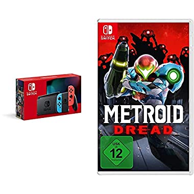 Nintendo Switch Konsole - Neon-Rot/Neon-Blau + Metroid Dread [Nintendo Switch]