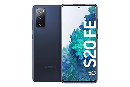 Samsung Galaxy S20 FE 5G, Android Smartphone ohne Vertrag, 6,5 Zoll Super AMOLED Display, 4.500 mAh Akku, 128 GB/ 6 GB RAM, Handy in 6 knalligen Farben, Dunkelblau (Navy, Snapdragon SM 865/128GB)
