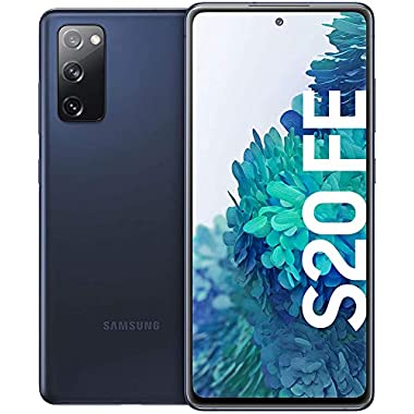 Samsung Galaxy S20 FE, Android Smartphone ohne Vertrag, 6,5 Zoll Super AMOLED Display, 4.500 mAh Akku, 256 GB/ 8 GB RAM, Handy in Dunkelblau inkl. 36 Monate Herstellergarantie [Exklusiv bei Amazon]