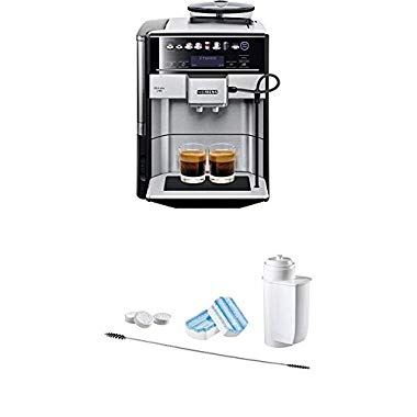 Siemens EQ.6 Plus s700 TE657503DE Kaffeevollautomat (edelstahl + Pflege-Set, für alle Kaffeevollautomaten der Siemens EQ-Reihe, für eine optimale Reinigung, weiß) (mit Pflege-Set)