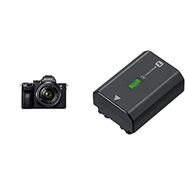 Sony Alpha 7 III | Spiegellose Vollformat-Kamera mit Sony 28-70 mm f/3.5-5.6 Zoom-Objektiv (Schneller 0,02s AF) & NP-FZ100 Akku (InfoLITHIUM-Akku Z-Serie, 7,2V/16,4Wh (2280 mAh)) schwarz